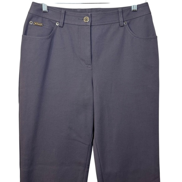 St John Sport gray pants straight leg career work office women’s 6 vintage - Picture 3 of 13